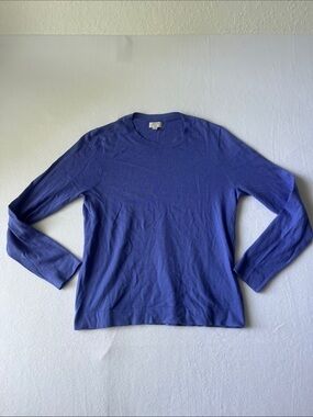 J. Crew Teddie Crewneck Sweater in Vibrant Periwinkle